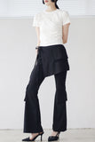 Loose Pocket Layered Pants