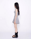 Feminine 3 PCS T-shirt + Sleeveless top + Banding Skirt Shorts Set