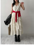 Bohemian Tiered Sleeveless Long One Piece