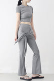Ruble Slim T-shirt + Wrap Pants Set