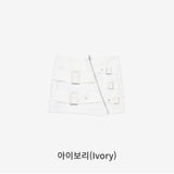 Rachel diagonal zipper skirt