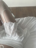 Hansel lace punching skirt
