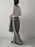 [FW/Setup Available] Conte Pintuck Wide Slacks