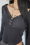 Butterfly drop necklace