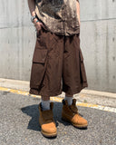 Nylon Big Cargo Bermuda Pants
