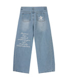 STAR H Wide Curved Jeans