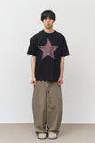 Cage Button Wide Pants