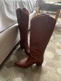 skinny vintage western boots