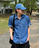 Farrell denim short sleeve shirt