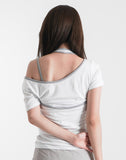 KEYHOLE TWIN SET TOP