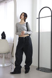 Martin incision black jeans