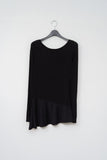 (W) Ink Curved Long Tee