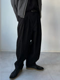 Cotton Two Pleats Bijo Pants