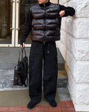 Niro high-neck knit padding