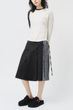 (W) Lowkey Checked Skirt