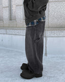 Border pocket balloon jeans