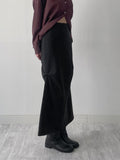 [FW/Hidden Banding] Shirring Mermaid Long Skirt
