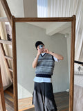Jacquard V Knit Vest