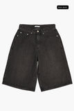 Senti twill denim bermuda pants