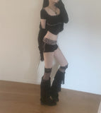 Shibuya y2k Leopard Two-Piece