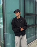 Bless Rivet Hooded Zip-Up