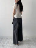 Yoru Pintuck Cap Sleeve Blouse