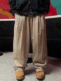Patch Balloon Two-Tuck Banding Pants