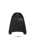 Post Printed Zip Hoodie