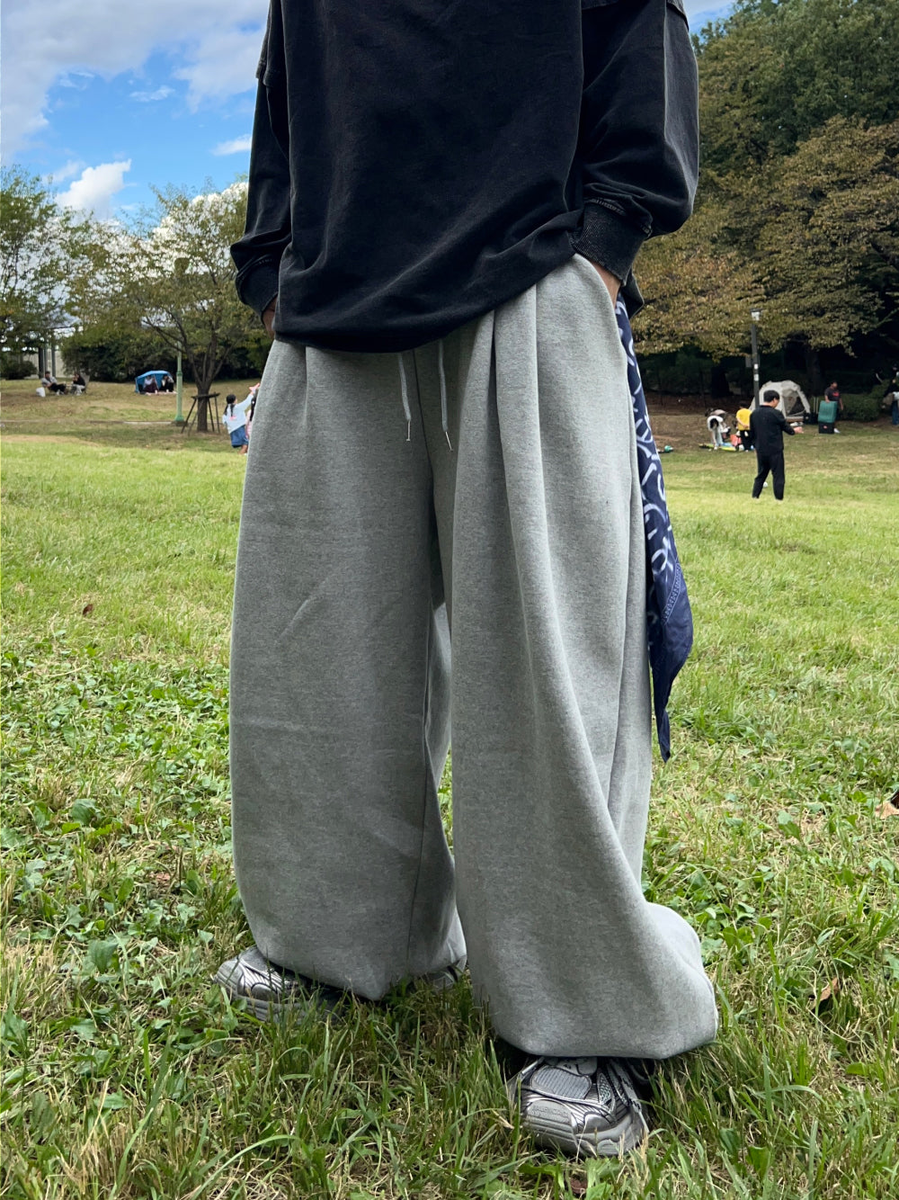 【KOOLOSET】Over Jogging Two-Tuck Brushed Sweat Pants KOOLOSET (クロゼット) - オーバージョギングツータック裏起毛
