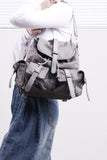 Diora Leather Two Pocket Backpack