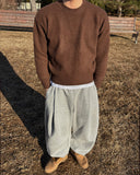 Brushed Curved Sweatpants