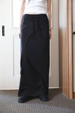 Tie banding long skirt