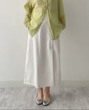 [Set-up Available] Catch Slit Banding Long Skirt