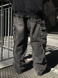 Strap Rope Cargo Wide Denim