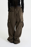 Double stitch cargo banding pants