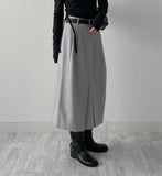 Belly Wool Pleated Skirt