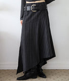ST Unbalanced Geek Chic Long Skirt