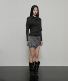 Sheer Asymmetrical Long Sleeve