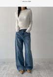 106 High-Waist Wide Denim Pants