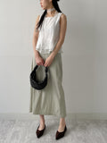 [Scarf SET] Liber Frill Sleeveless Blouse