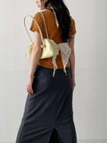 Flower See-through Halterneck Bustier