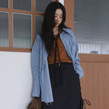 Lil over denim shirt