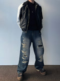 Vintage Scratch Balloon Denim