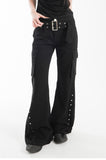 BELTED SNAP UTILITY PANTS
