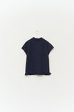 (W) Union Dot Collar Top