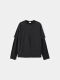 Race Stitch Layered Top