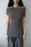 ST Rib Off Shoulder Tee