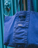Washed Embroidered Tote Bag