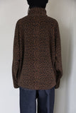 Leopard Fleece Zip-up