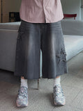Vintage Star Patch Bermuda Denim